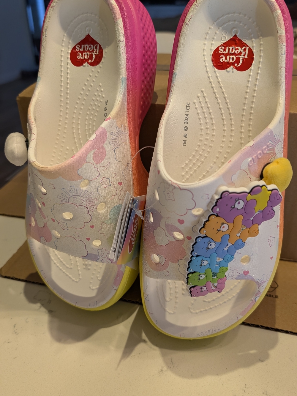 Care Bears Kids Slide Sandals - Pink Multi